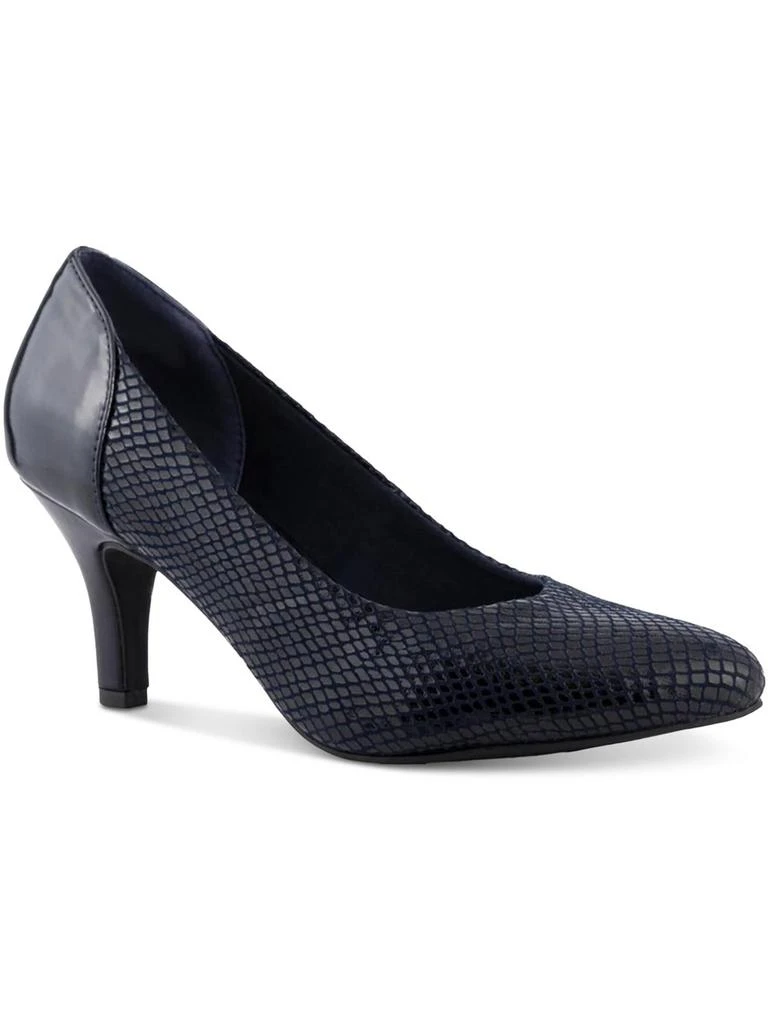 Karen Scott Gillian Womens Snake Print Slip-On Pumps 1