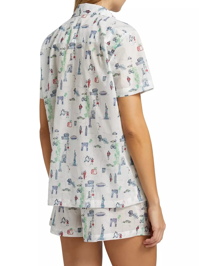 Pour Les Femmes New York Cotton Short Pajama 5