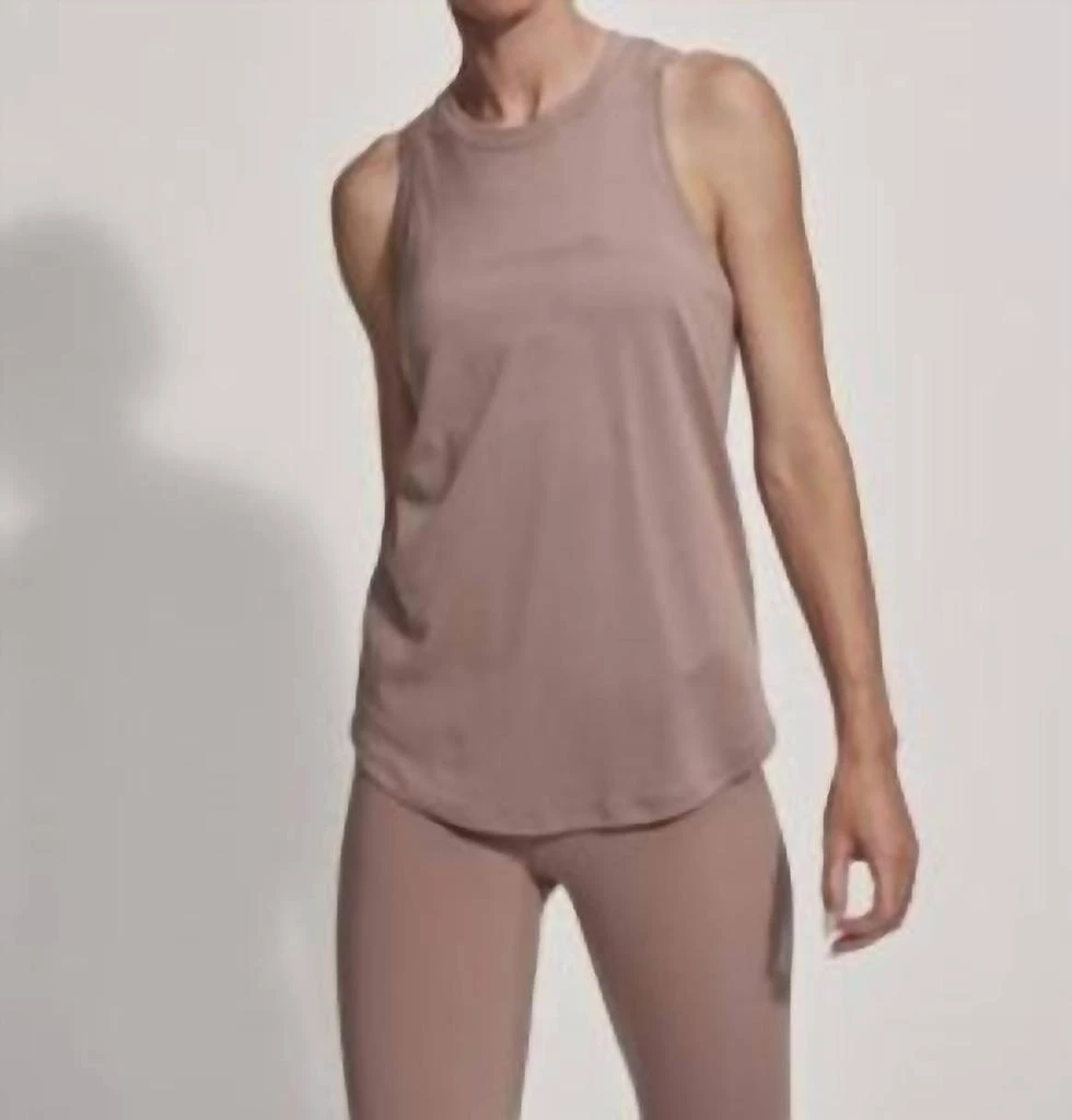 Varley Dacey Longline Tank Top In Antler 2
