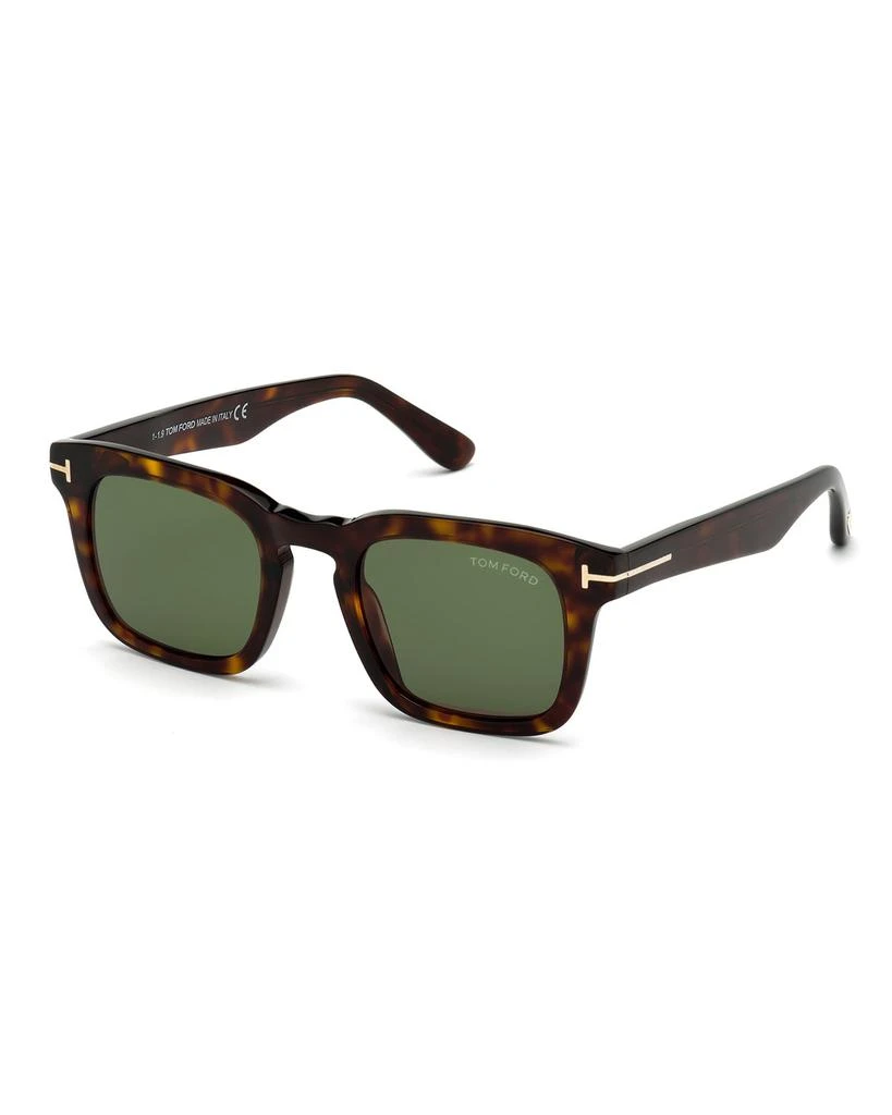 Tom Ford Men's Dax Square Tortoiseshell Sunglasses 1
