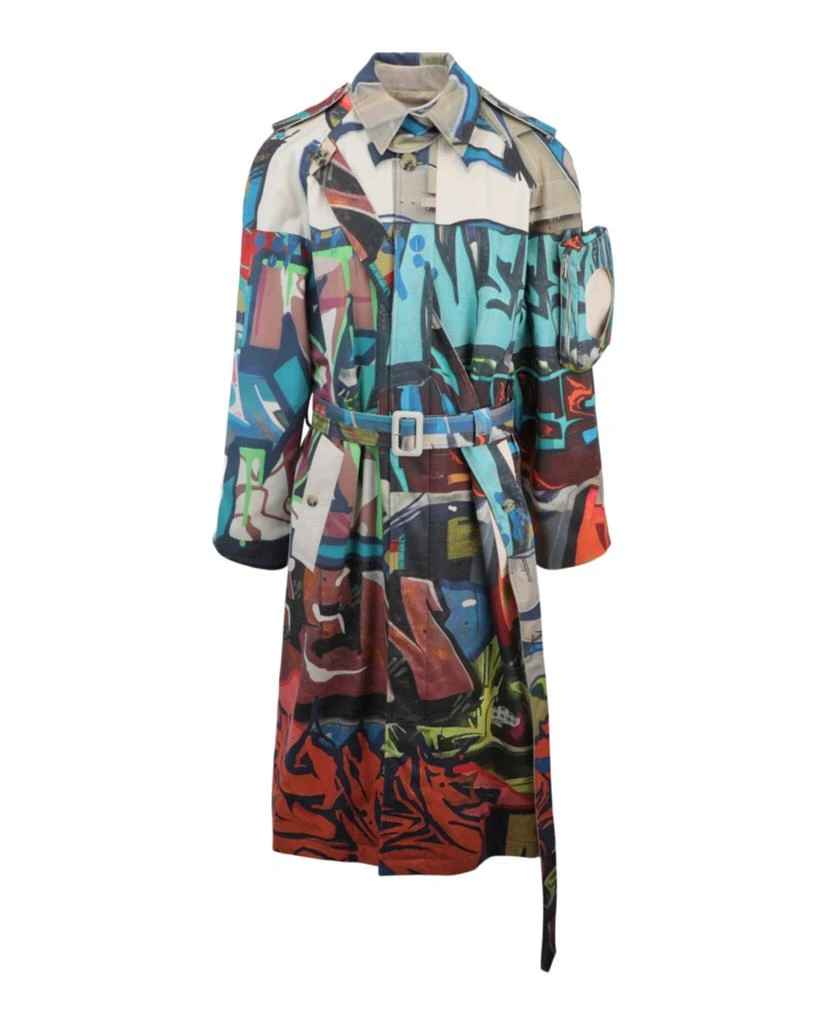 Off-White Neen Graffiti Trench Coat 1