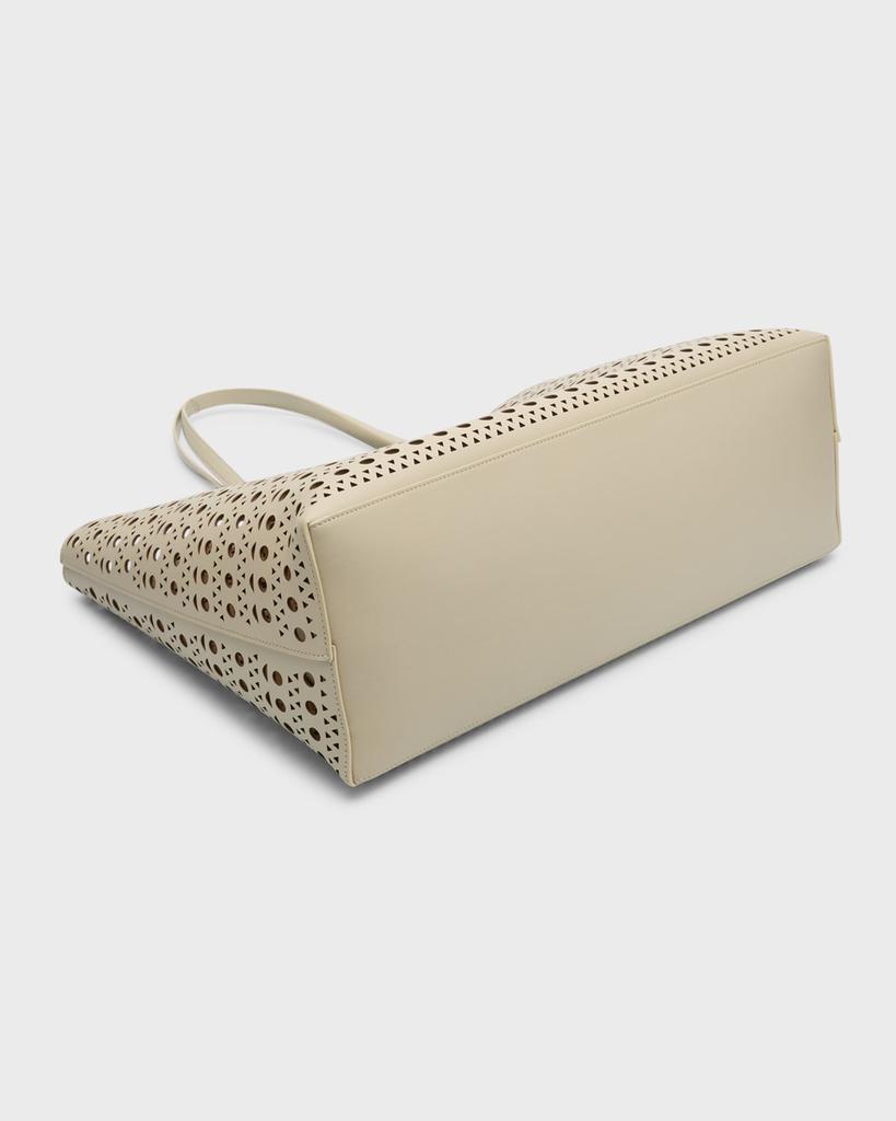 Alaïa Mina 44 East West Tote in Optical Perforated Leather