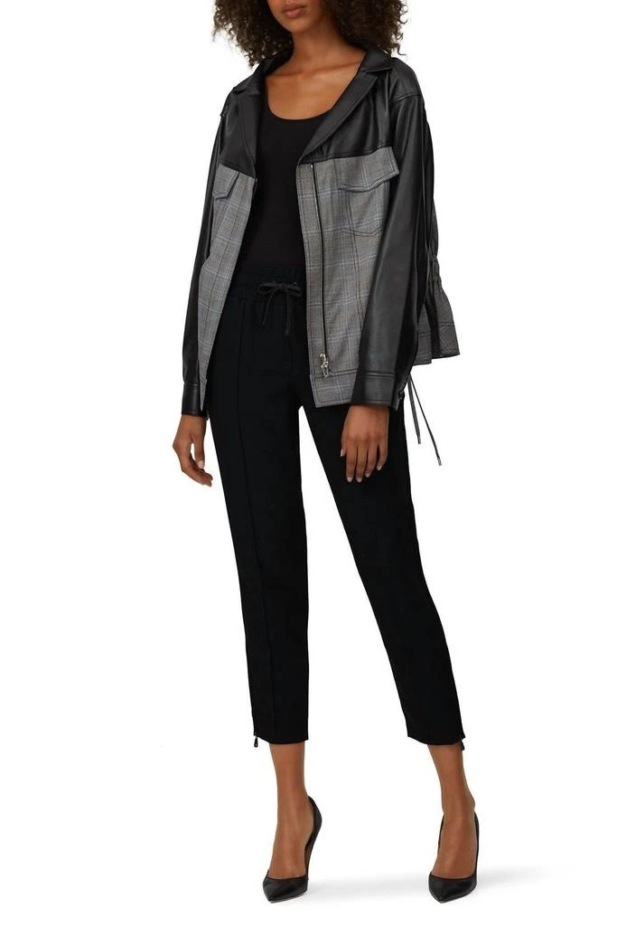 ADEAM Oversized Ruched Jacket In Grey 3