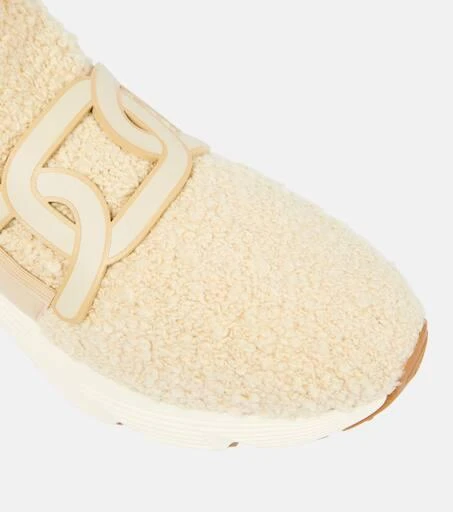 Tod's Faux shearling slip-on sneakers 6
