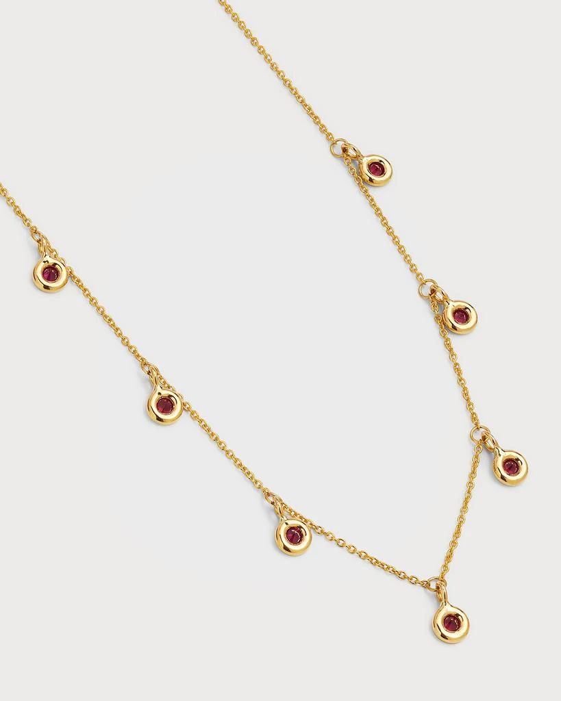 Roberto Coin 18K Yellow Gold Ruby 7 Dangle Necklace 3