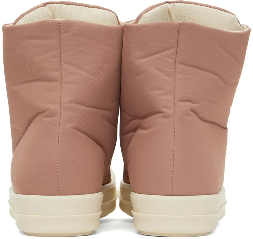 Rick Owens Pink Jumbo Lace Puffer Sneakers 2