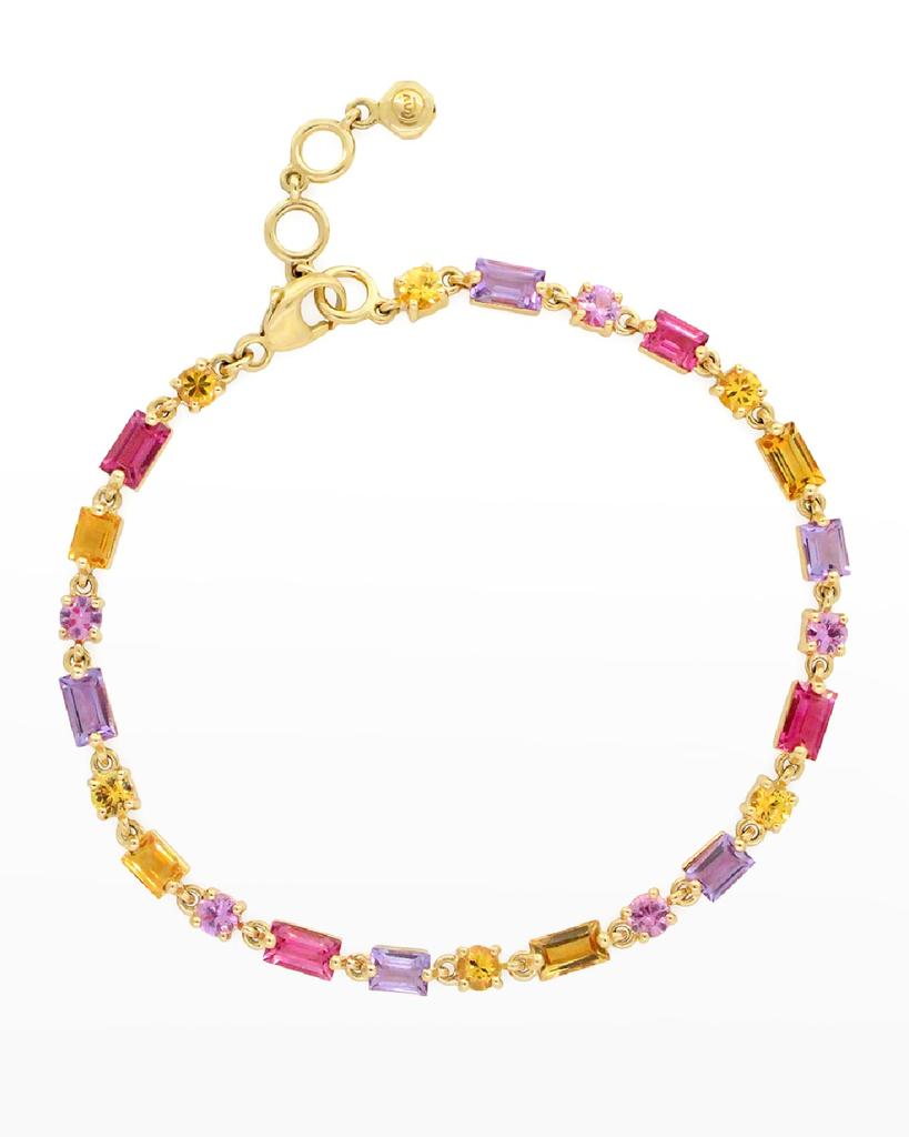 Stevie Wren 14K Gold Topaz & Sapphire Ombré Baguette Bracelet