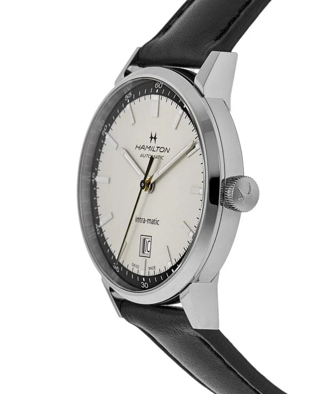 Hamilton Hamilton American Classic INTRA-MATIC AUTO Beige Dial Leather Strap Men's Watch H38425720 3