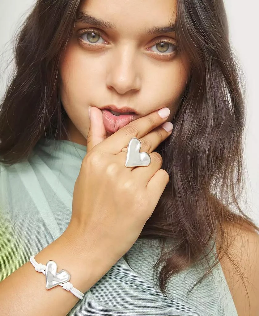 UNOde50 Sterling Silver Plated Heart Shaped Ring 4