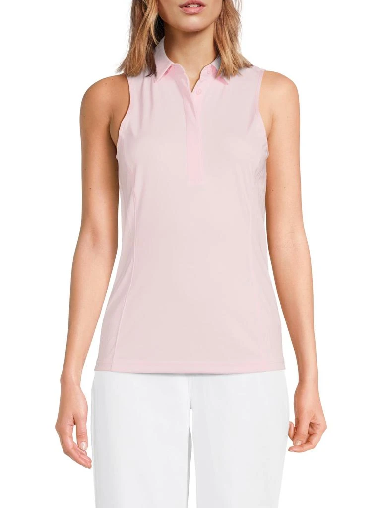 J. Lindeberg Dena Sleeveless Polo Top