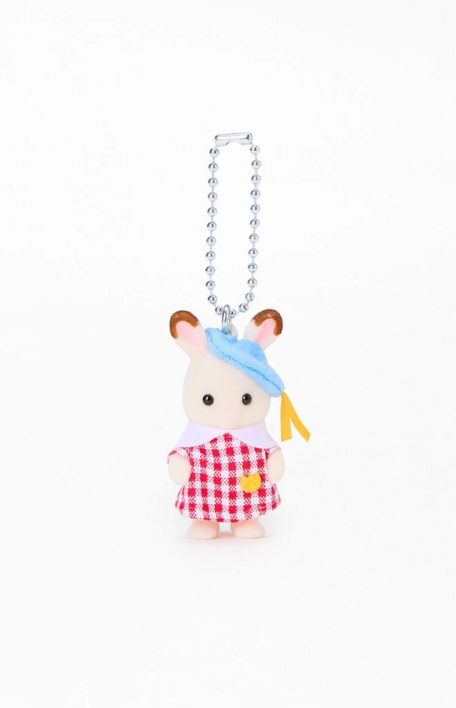 Calico Critters Chocolate Rabbit Baby Key Chain Bag Charm 1