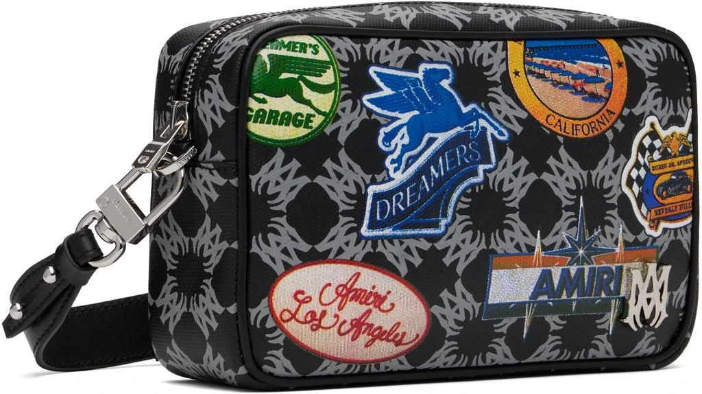 AMIRI Black 
Gray Station Patch Camera Case Bag 2