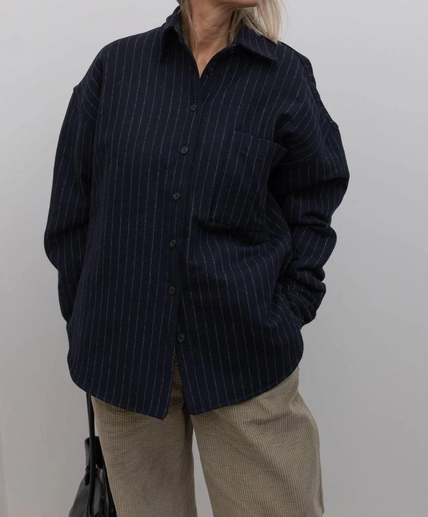 Collective Collective - Wool Stripe Quilted Oversized Jacket