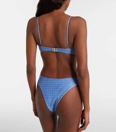 Faithfull Ombra checked bikini top 3