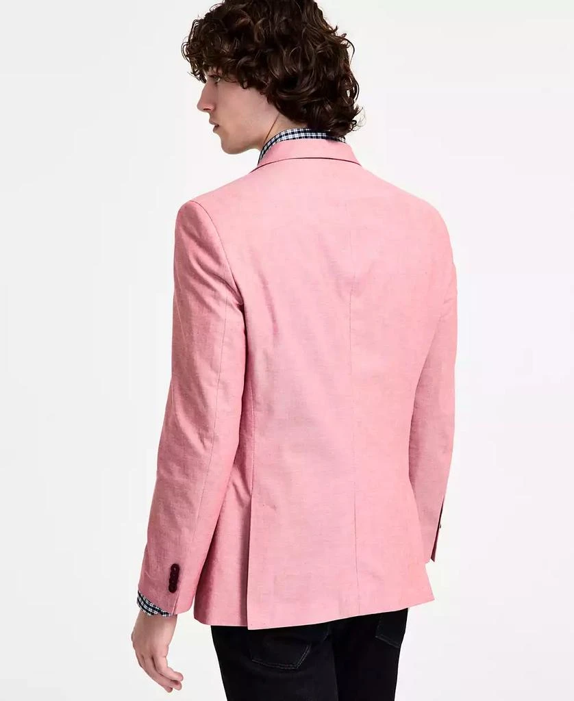 Nautica Men's Modern-Fit Chambray Sport Coat 4