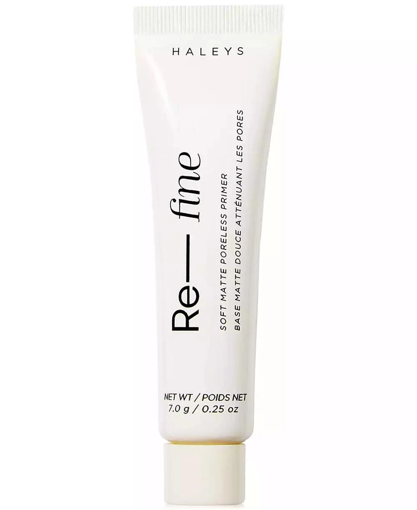 HALEYS Beauty Re-Fine Soft Matte Poreless Primer, 0.25 oz.