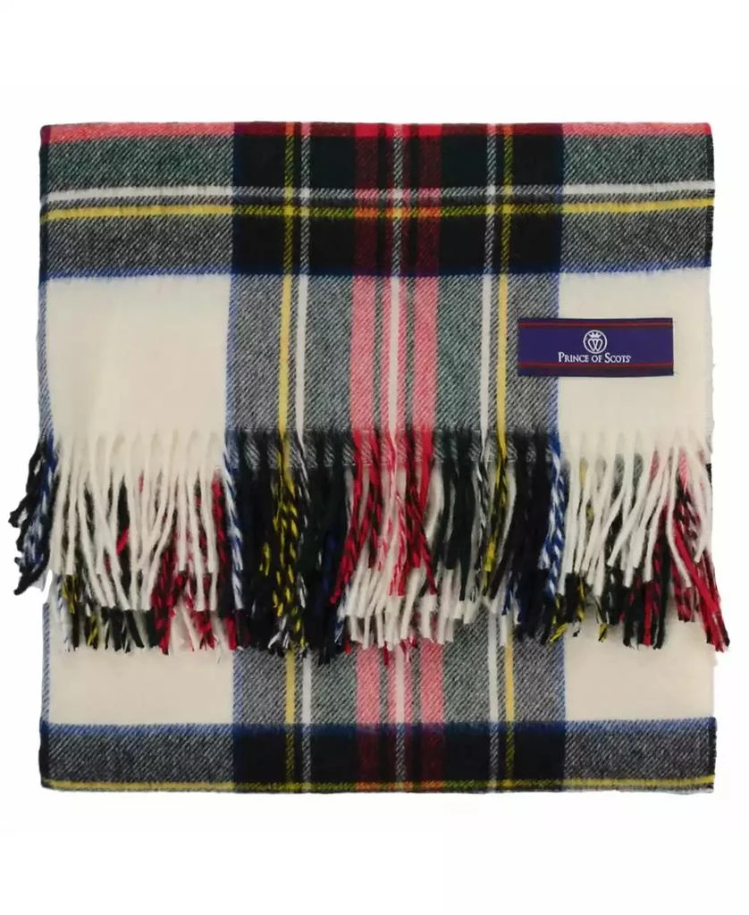 Prince of Scots Highland Tartan Tweed Merino Wool Throw, 55" x 72" 3