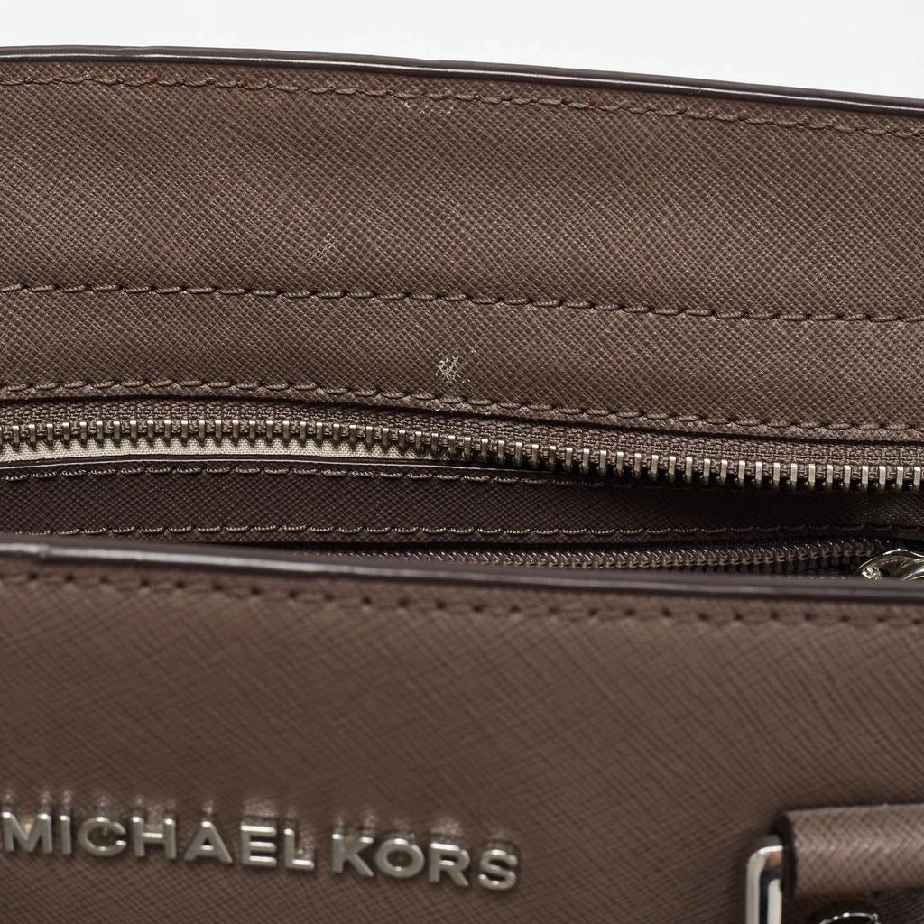 Michael Kors Michael Kors Dark Beige Leather Medium Selma Tote 10