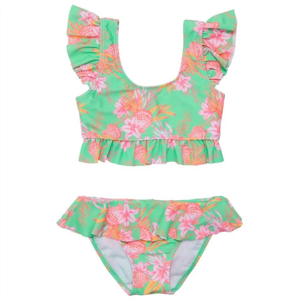 SNAPPER ROCK Snapper Rock - Girl
s Frilled Crop Bikini
