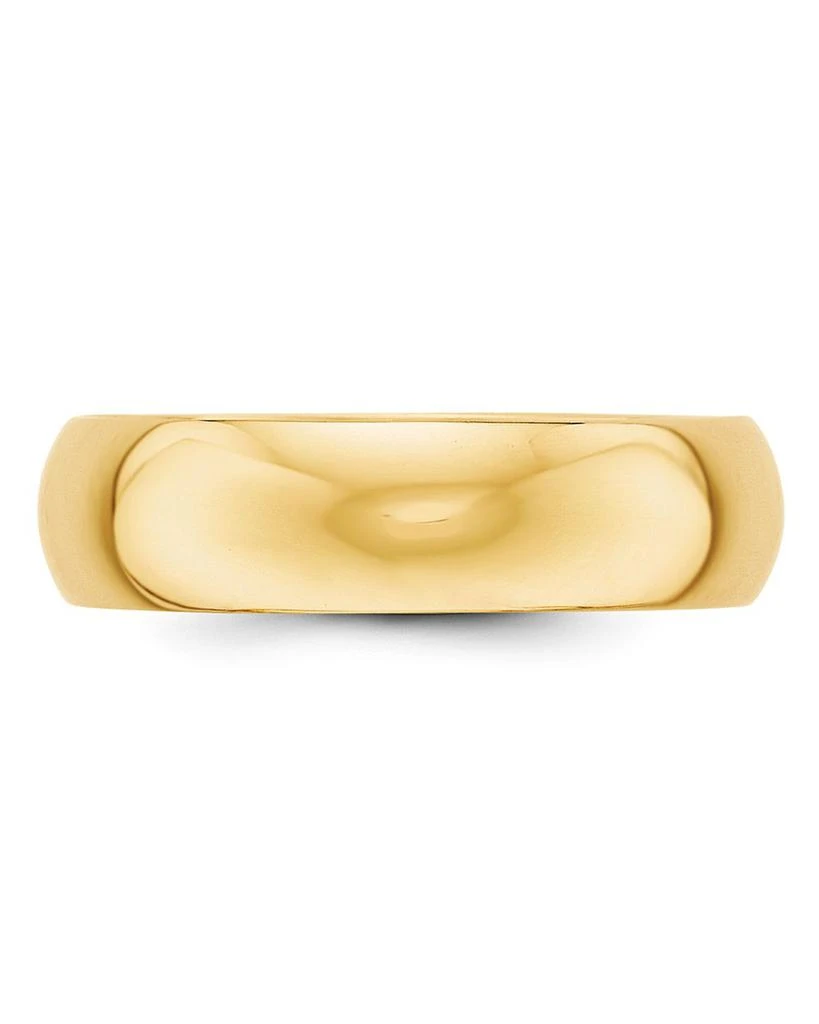 Bloomingdale's Men's 6mm Half Round Band Ring in 14K Yellow Gold 3