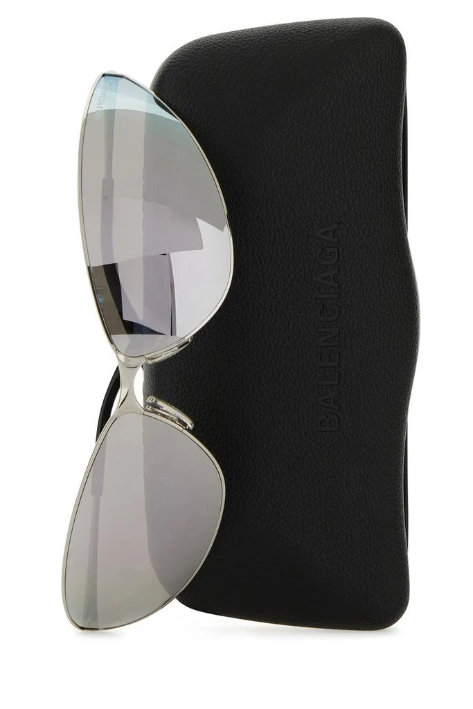 Balenciaga Silver metal Razor sunglasses 3