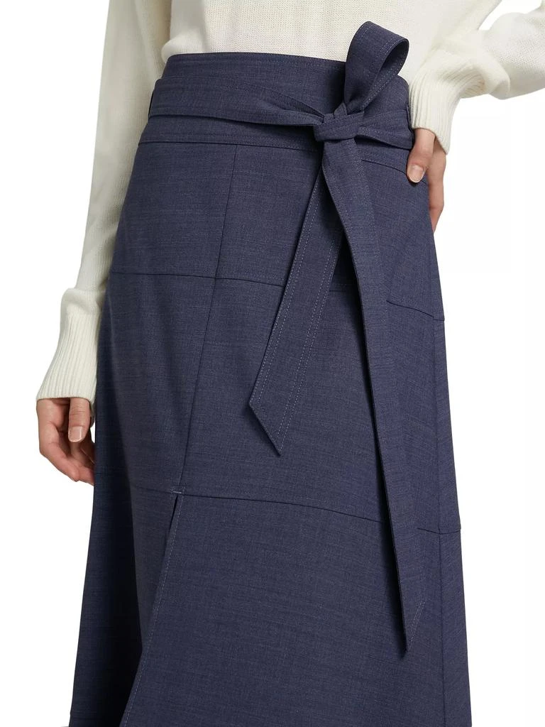 Tanya Taylor Hudson Stretch-Wool Midi-Skirt 6