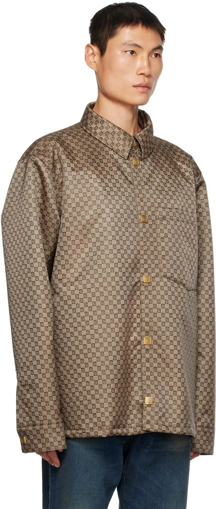 Balmain Brown Padded Jacket 2
