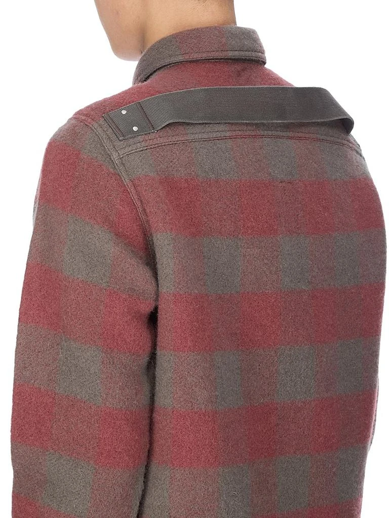 Rick Owens Plaid Wool Overshirt 7
