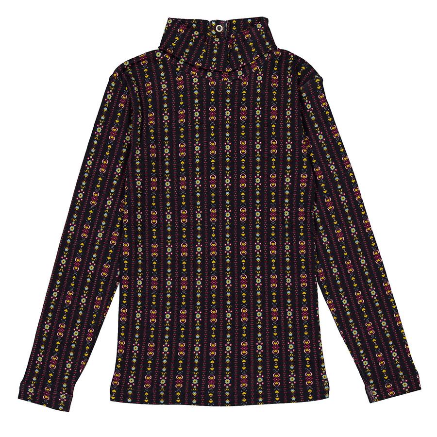 Shop Kids Licorice Bohemia Pattern Turtleneck Top on Sale at