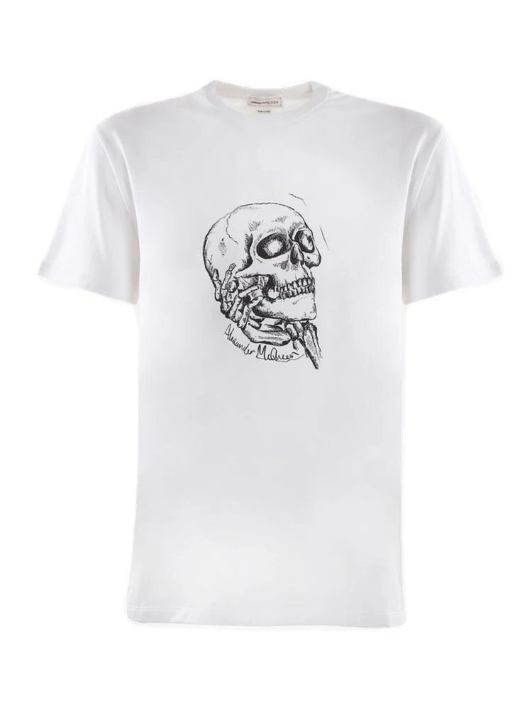 Alexander McQueen Alexander McQueen Skull Print Crewneck T-Shirt 1