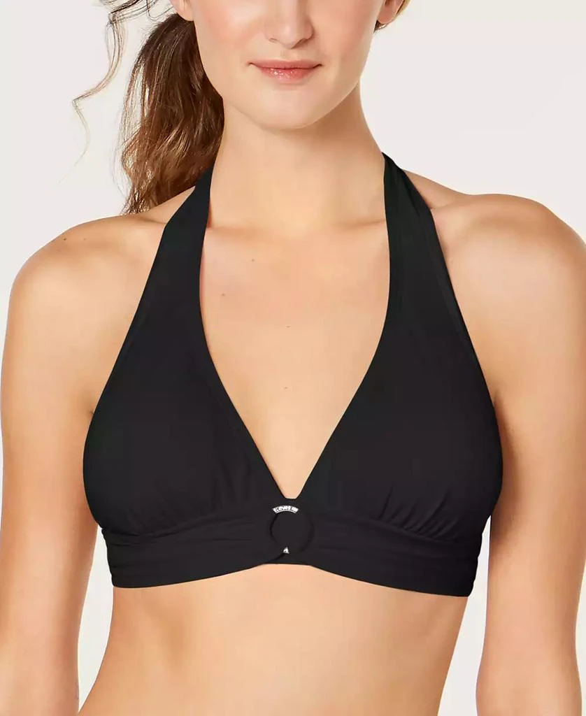 Michael Kors Logo-Ring Halter Bikini Top, Created for Macy's 1