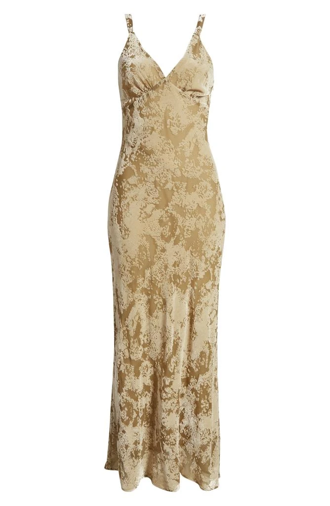 Mango Javier Burnout Velvet Maxi Dress 5