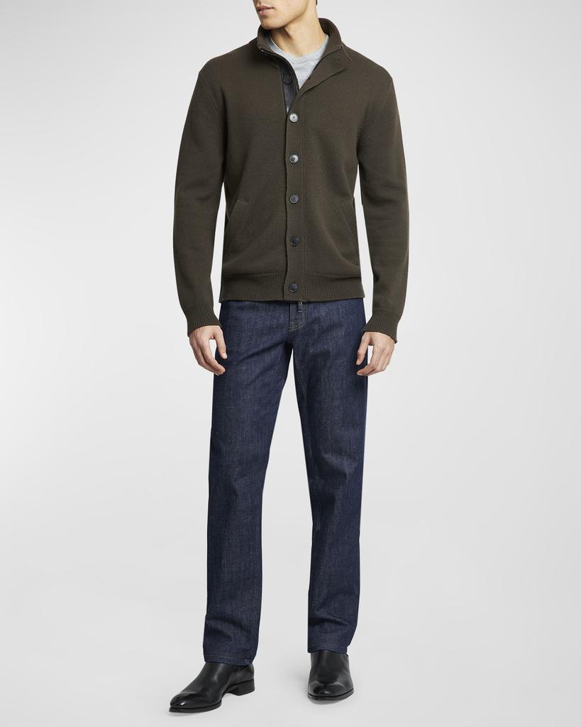 Brioni Men's Full-Zip Cashmere Cardigan Sweater