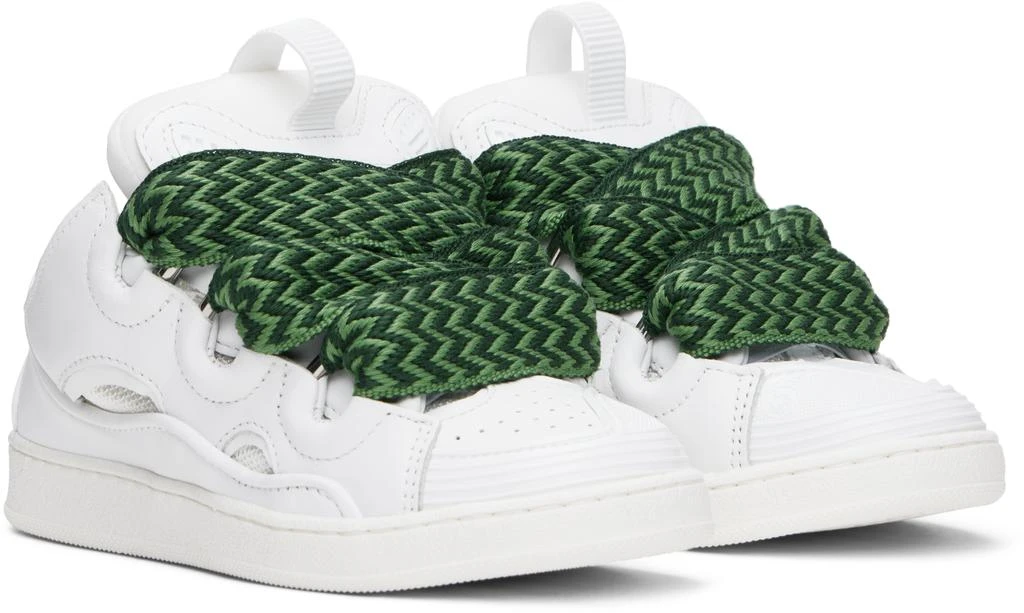 Lanvin Kids White Lace-Up Sneakers 4