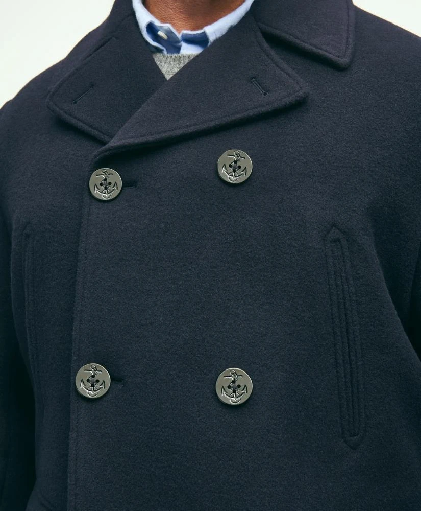 Brooks Brothers Big & Tall Classic Wool Pea Coat 4