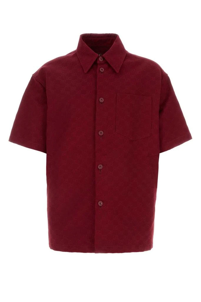 Gucci Gucci Oversize GG Short-Sleeve Shirt from Cettire