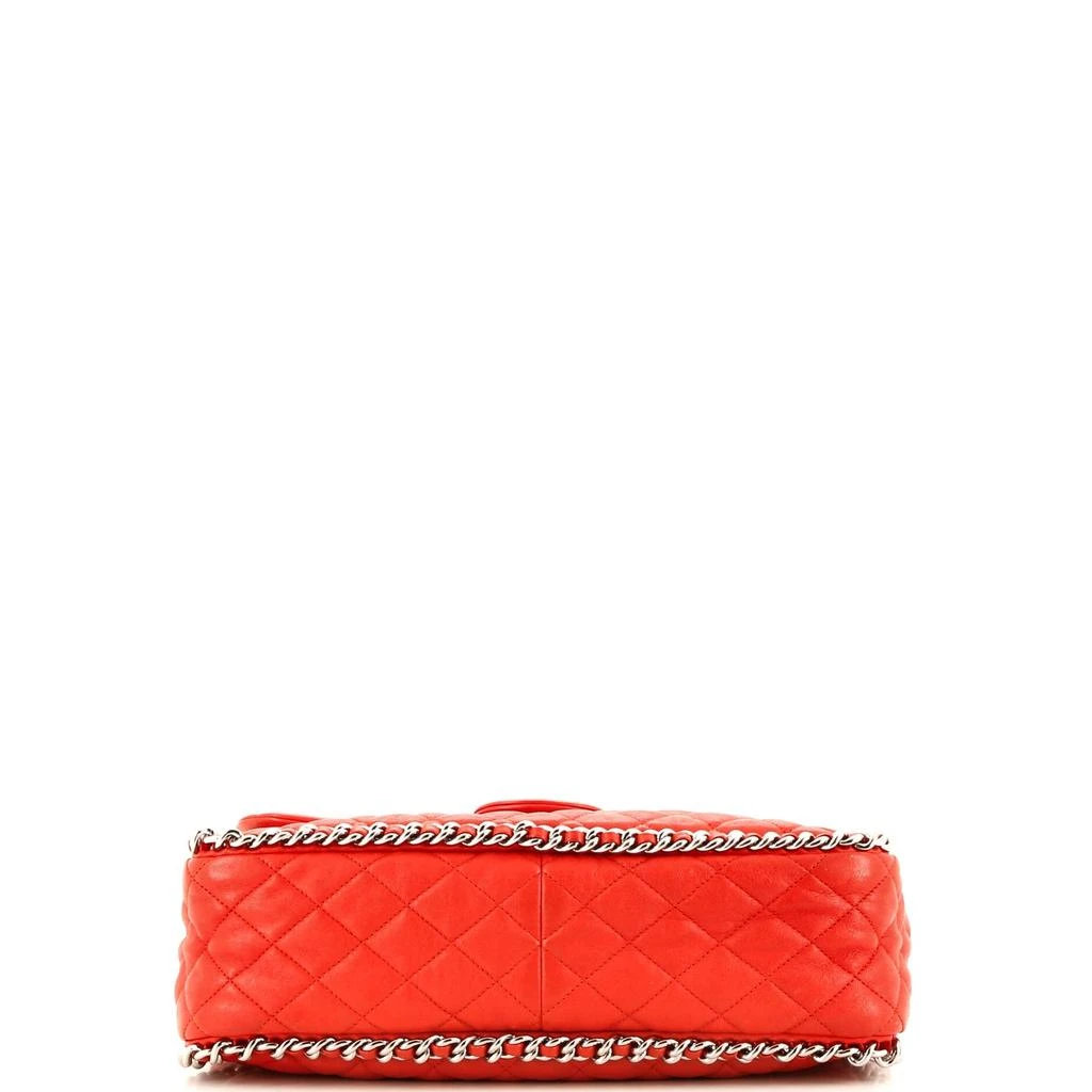 Chanel Chain Around Flap Bag Quilted Leather Maxi 4