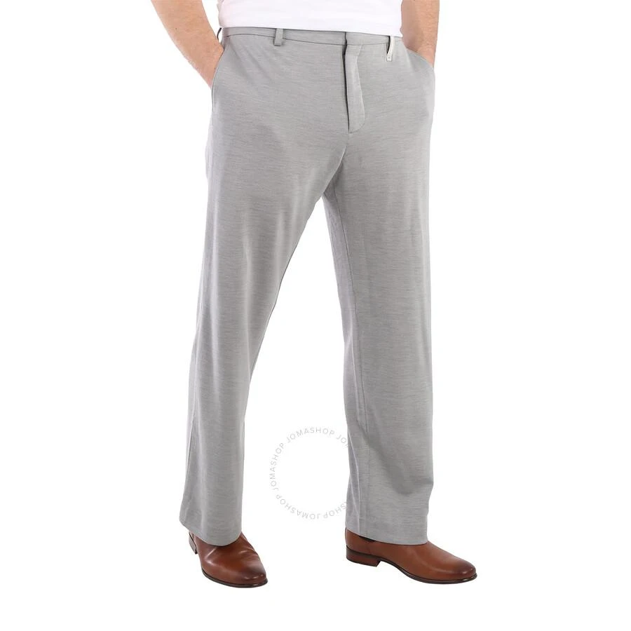 Burberry Men's Light Pebble Grey Cashmere Blend Jersey Wide-leg Pants 2