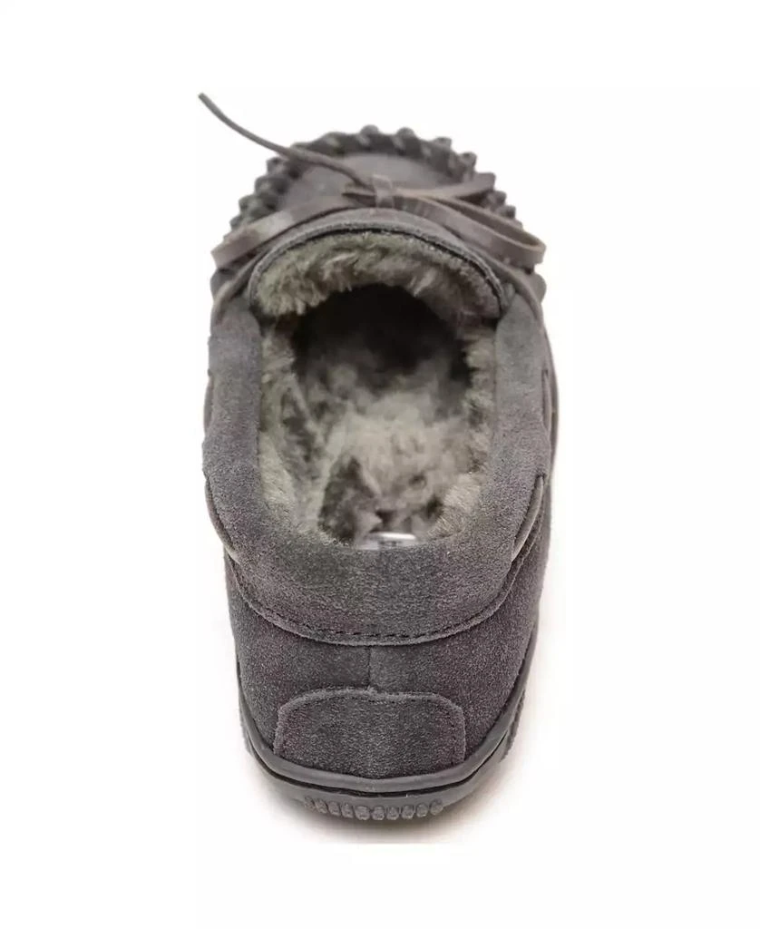 Minnetonka Little Boys Pile Lined Hardsole Moccasin Slippers 3