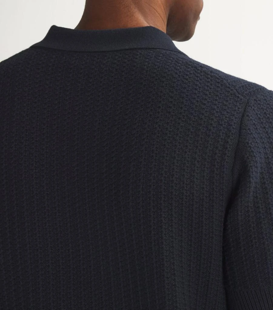 Vince Cotton-Cashmere Knitted Polo Shirt 6