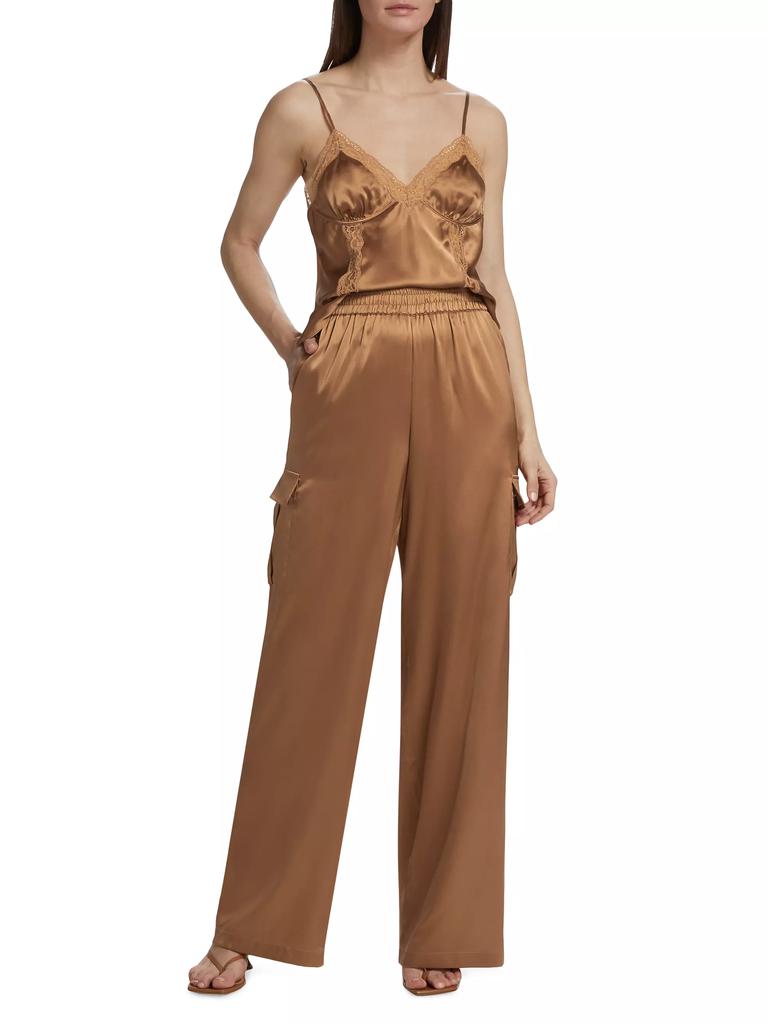 Cami NYC Nazanin Silk-Blend Cargo Pants