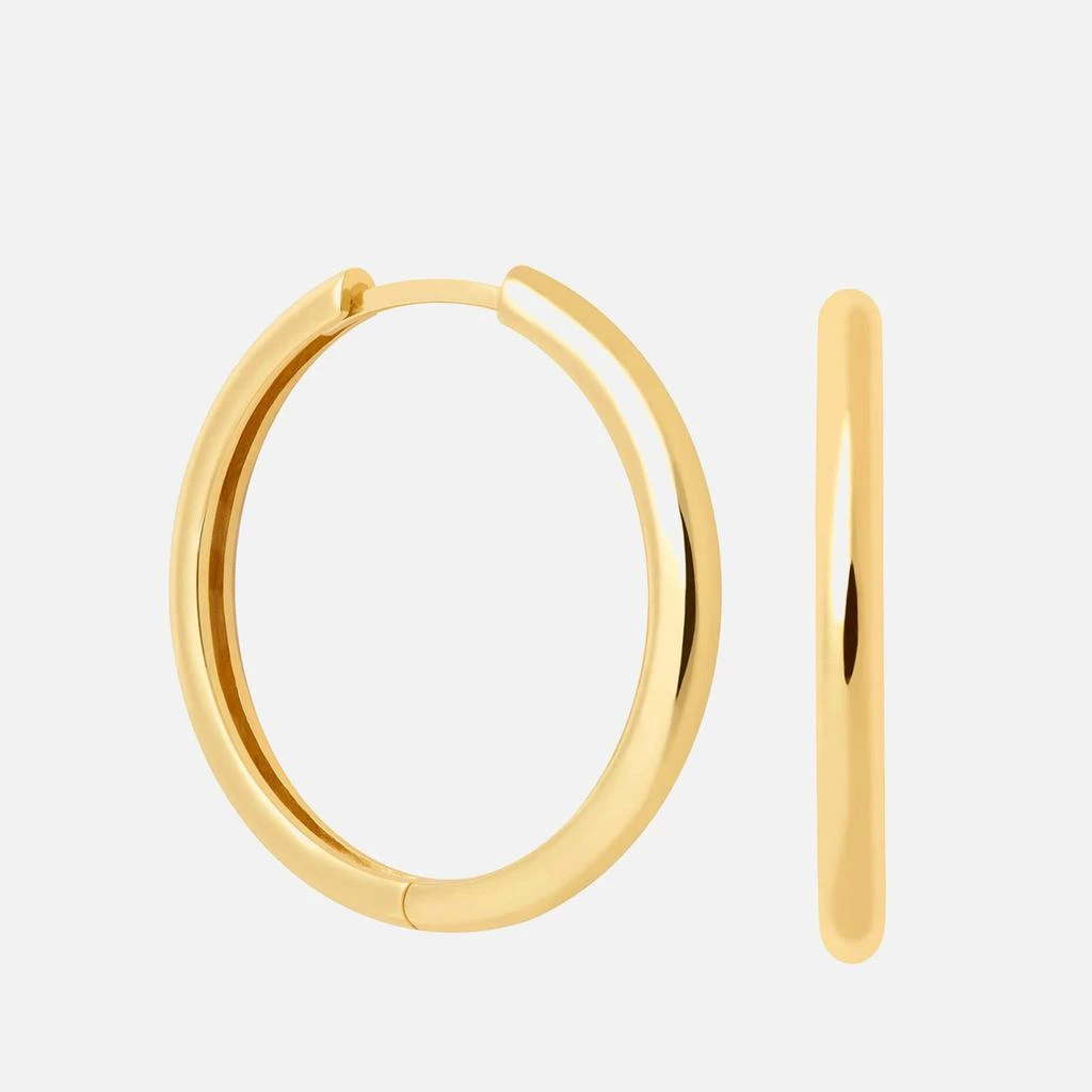 ASTRID & MIYU Women's Simple Hinge Hoops In Gold - Gold 3