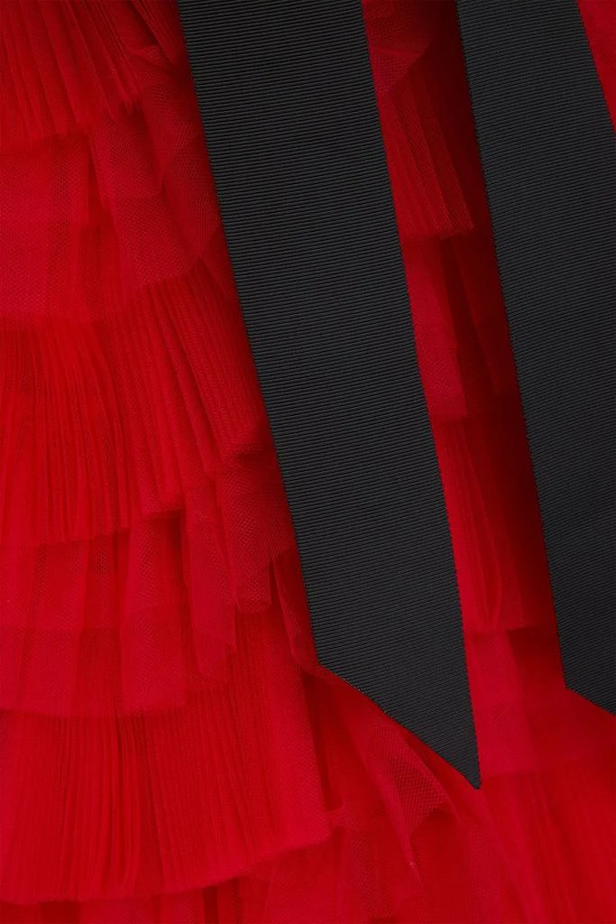 Huishan Zhang Gianna tired tulle mini dress 4