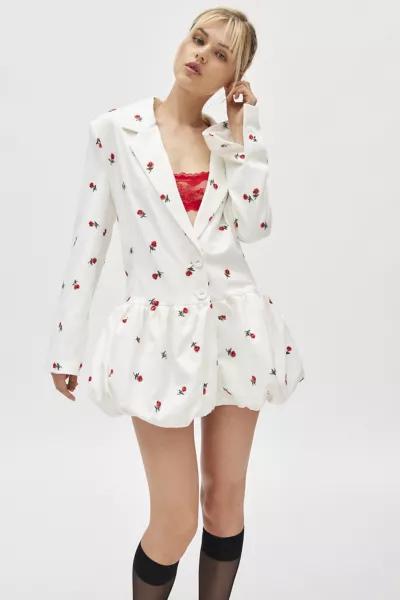 For Love & Lemons For Love & Lemons Talia Bubble Hem Blazer Mini Dress