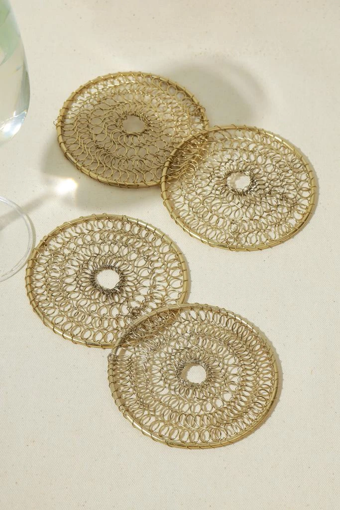 Tiramisu Aeon Minimalist Mesh Coasters – Set of 4