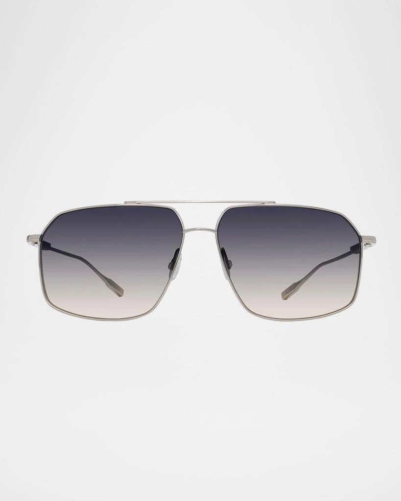 Barton Perreira Men's Renzo Titanium Aviator Sunglasses 3
