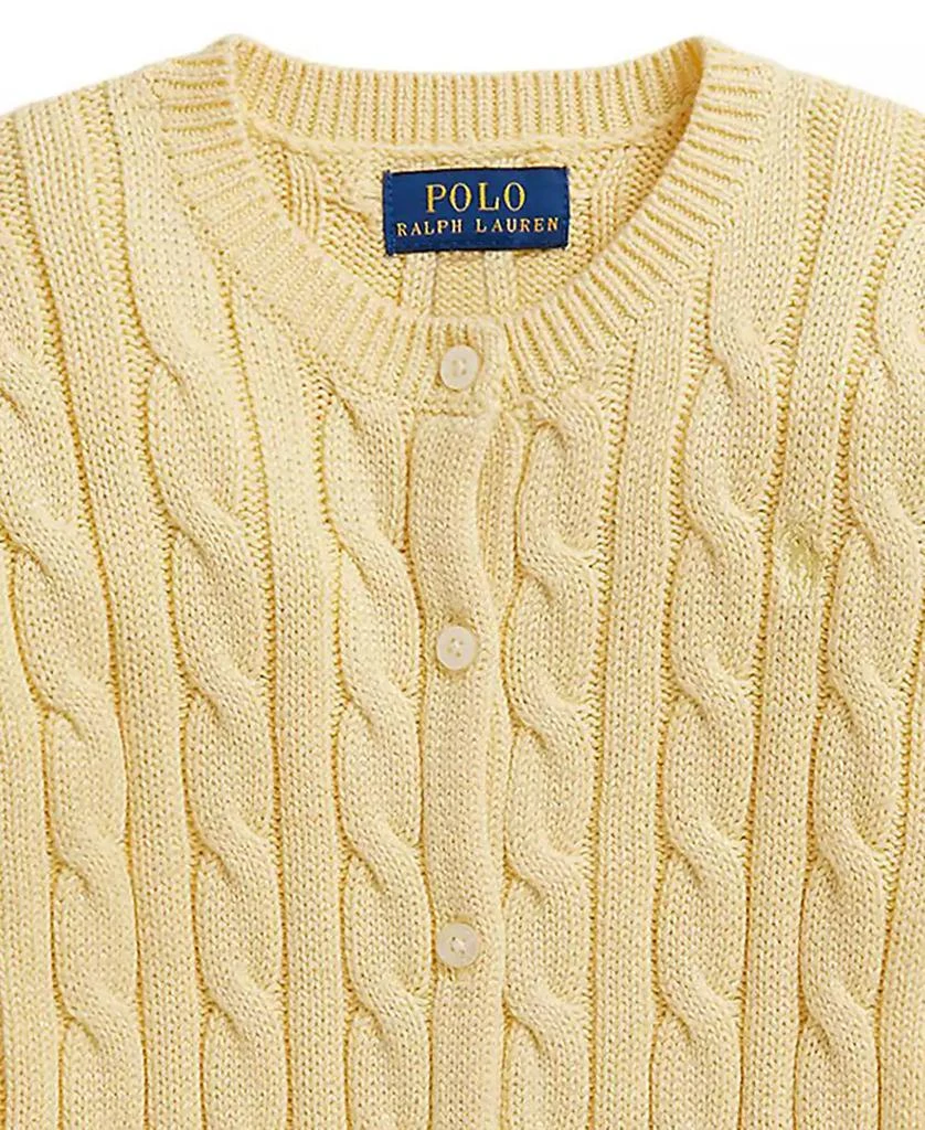 Ralph Lauren Girls
 2T-6X Metallic Cable-Knit Cardigan 3