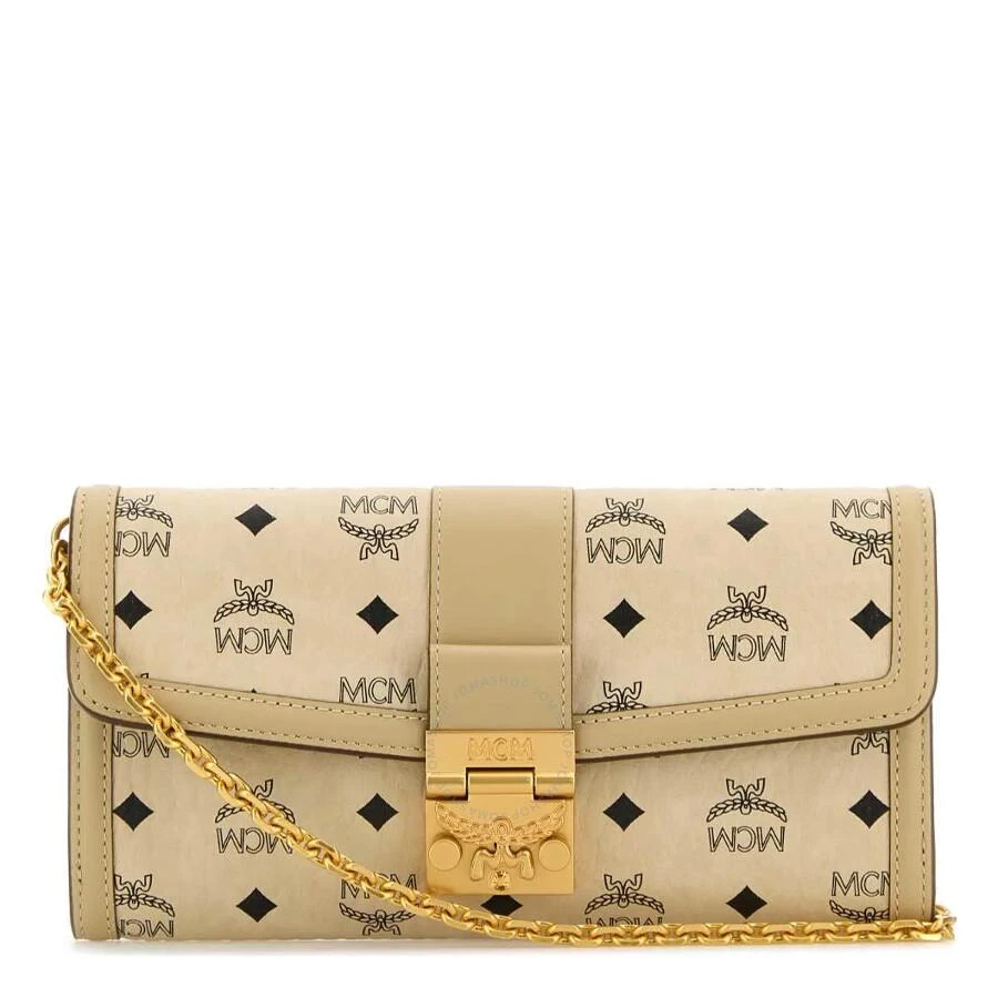 MCM Tracy Chain Wallet in Visetos 1