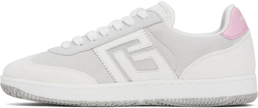 Balmain Pink & Off-White Swan Sneakers 3