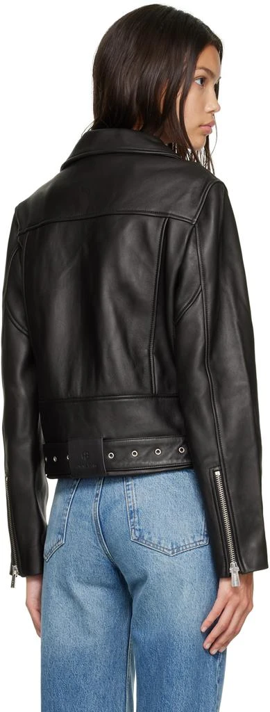 ANINE BING Black Benjamin Moto Leather Jacket 3